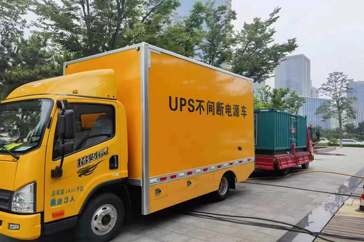 衢州发电机租赁施工现场