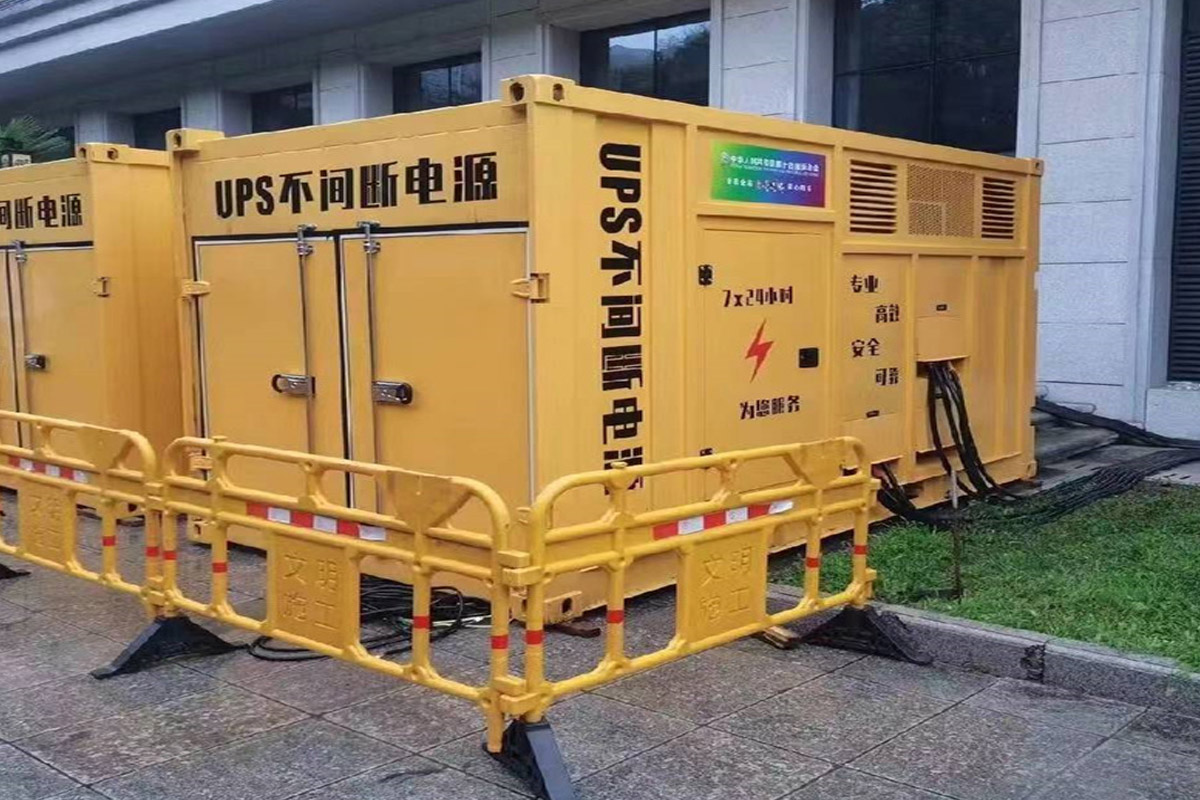 衢州发电机租赁施工现场