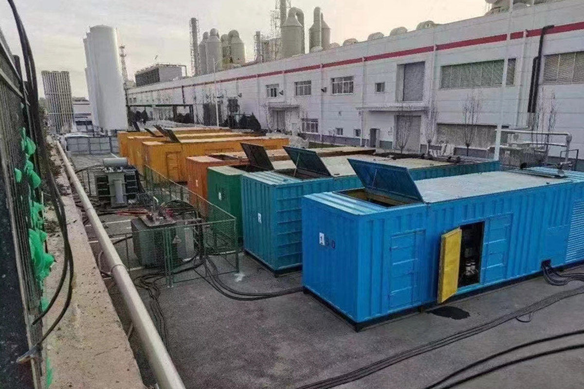 衢州发电机租赁施工现场